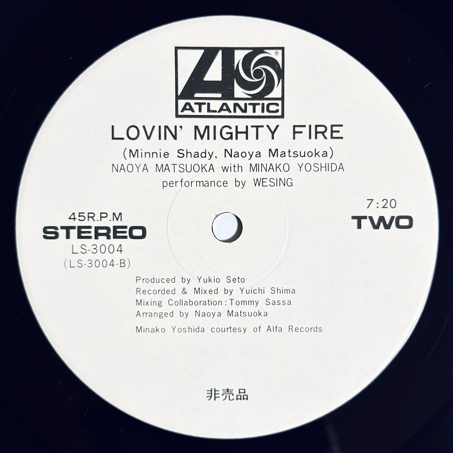 Naoya Matsuoka with Minako Yoshida - Lovin' Mighty Fire (4:50) / (7:20)