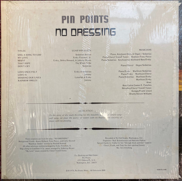 Pin Points - No Dressing [1979 US Original Press - Pin Points Music 908079-2486] (LP)_2