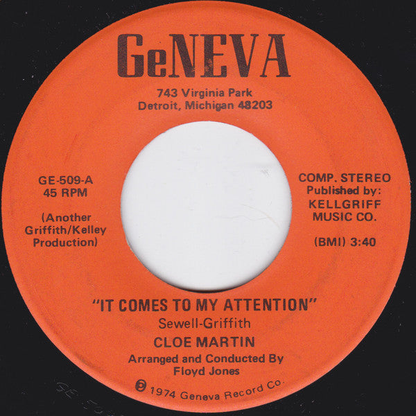 Cloe Martin - It Comes To My Attention