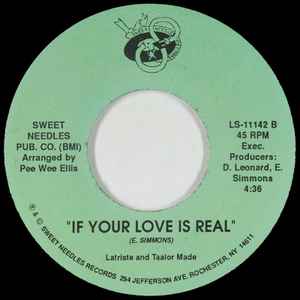 Latriste and Taalor Made - Stay With Me / If Your Love Is Real [- US Original Press - Sweet Needles LS-11142] (7inch)_2