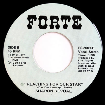 Sharon Revoal - Reaching For Our Star / Run Between The Raindrops [1980 US Original Press - Forte FS-2001] (7inch)_2