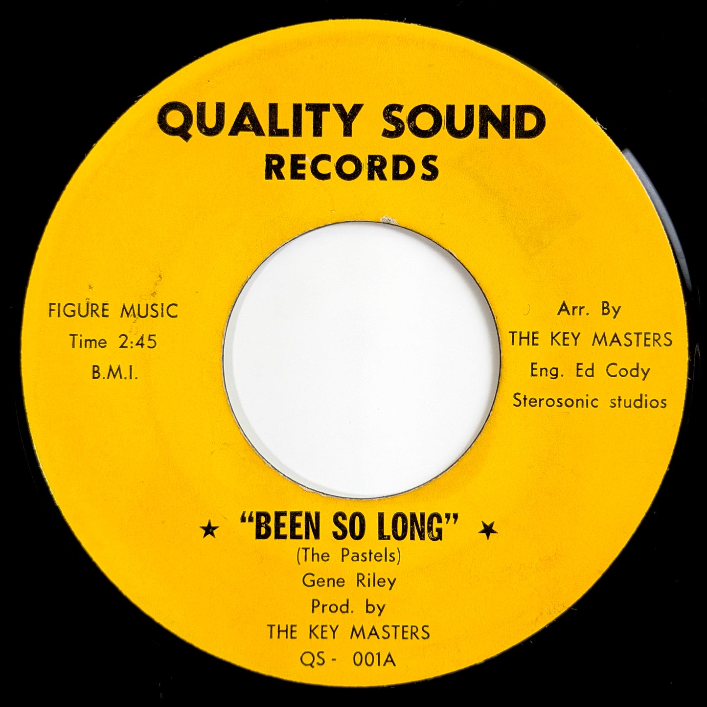 Gene Riley - Been So Long / Instrumental [- US Original Press - Quality Sound QS-001] (7inch)_1