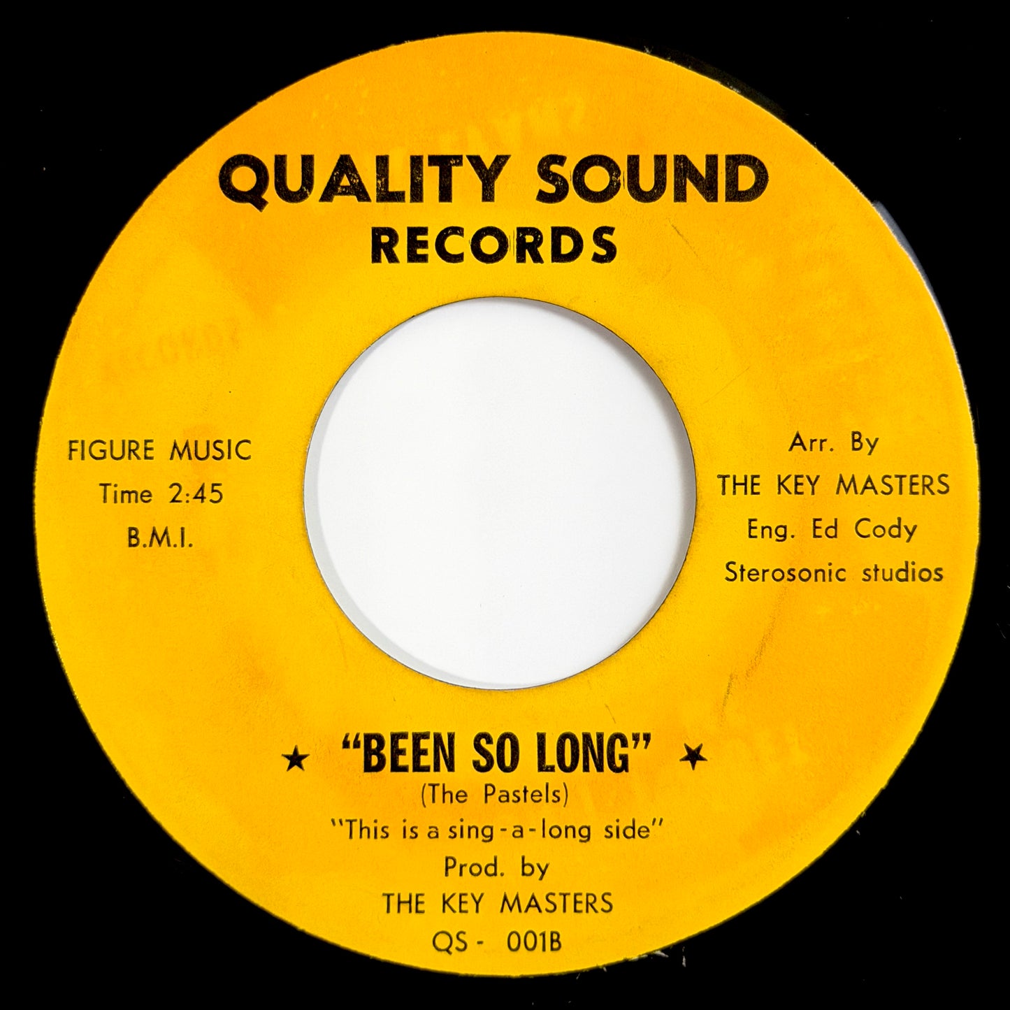 Gene Riley - Been So Long / Instrumental [- US Original Press - Quality Sound QS-001] (7inch)_2