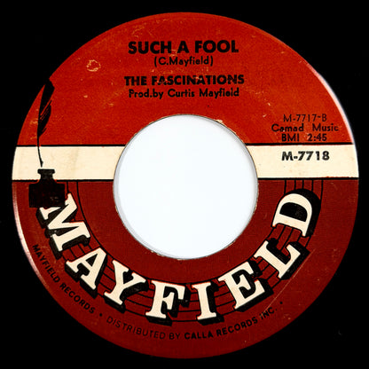 Fascinations - Hold On / Such A Fool [1968 US Original Press - Mayfield M-7718] (7inch)_2