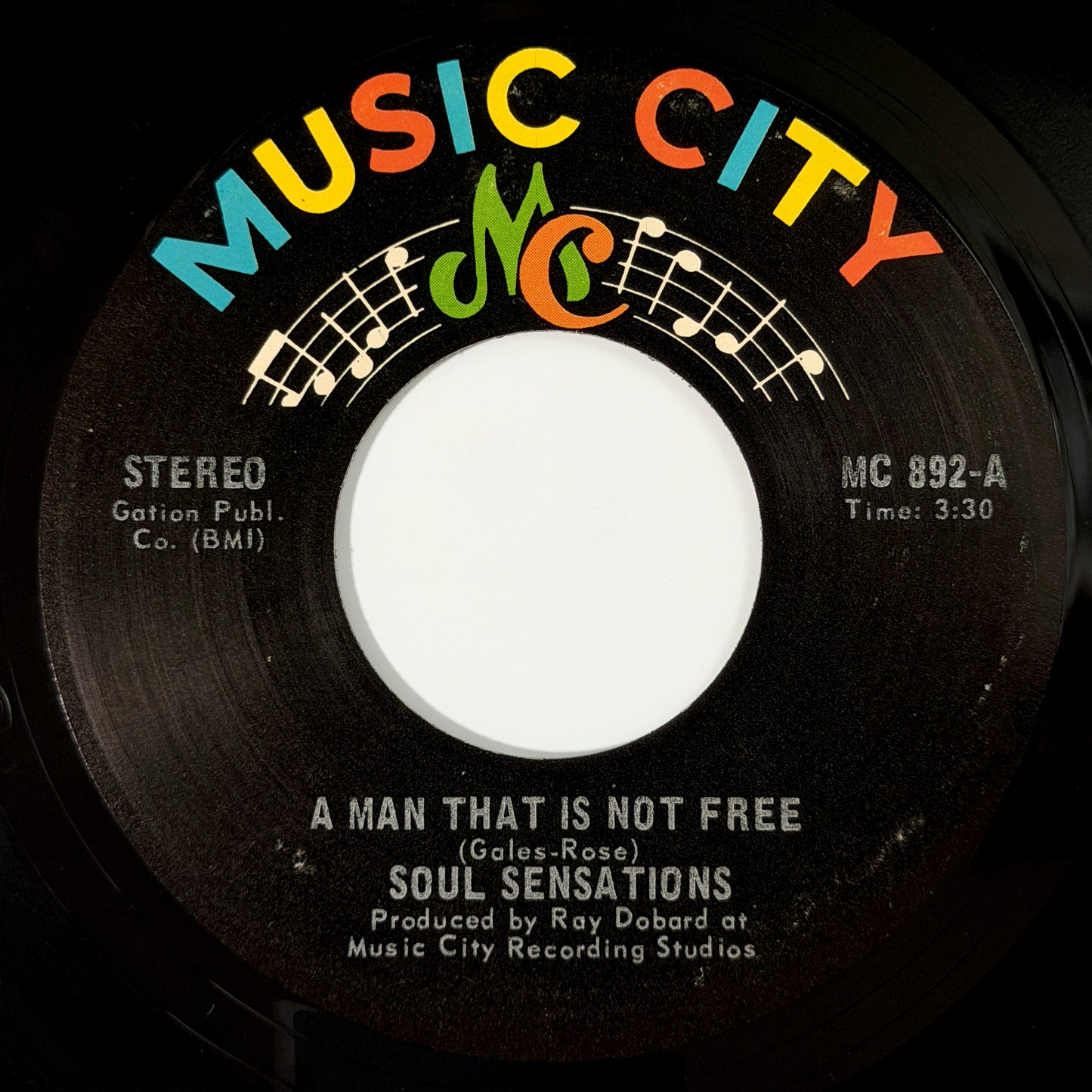 Soul Sensations - A Man That Is Not Free / When I Had You, Baby [1973 US Original Press - Music City MC 892] (7inch)_1