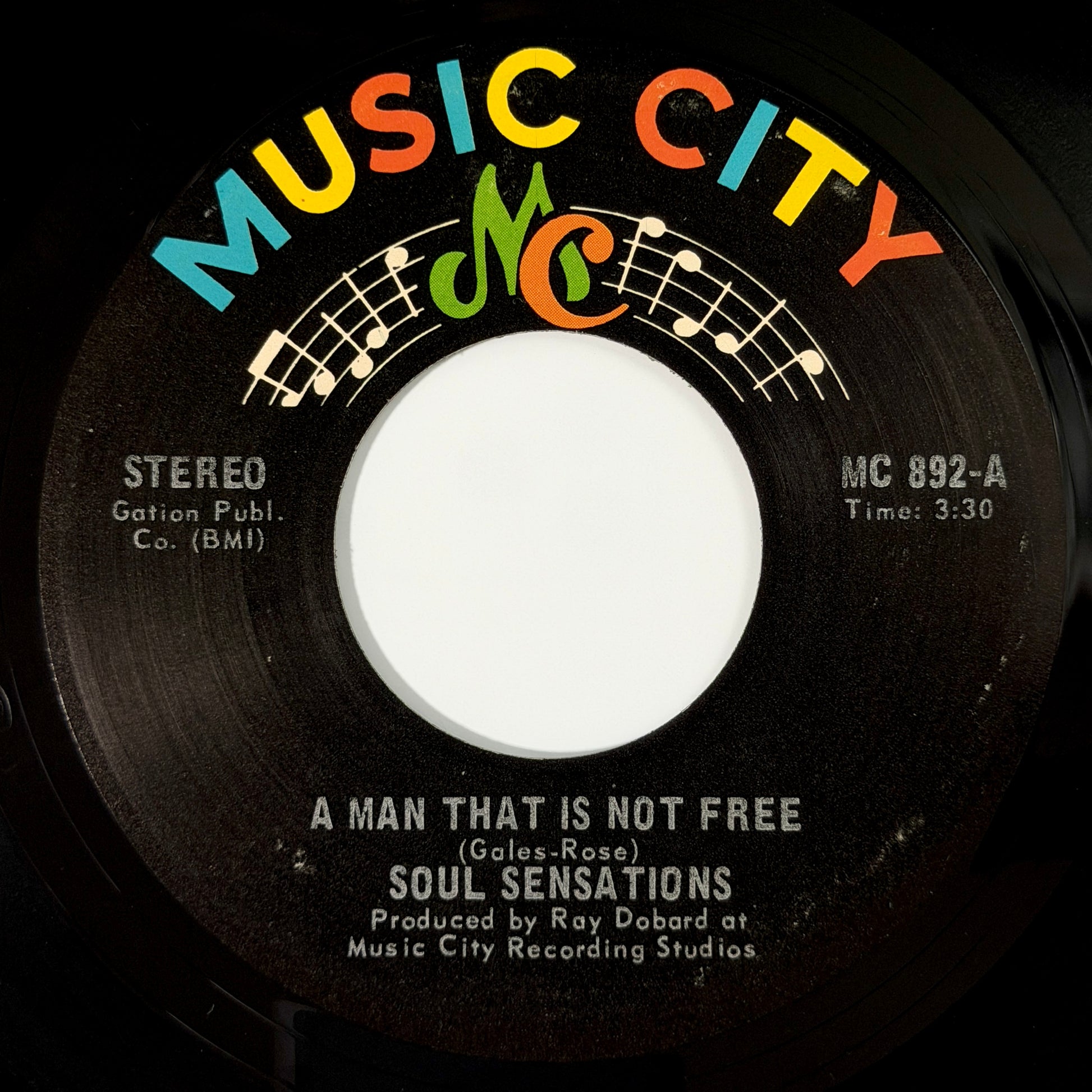 Soul Sensations - A Man That Is Not Free / When I Had You, Baby [1973 US Original Press - Music City MC 892] (7inch)_1