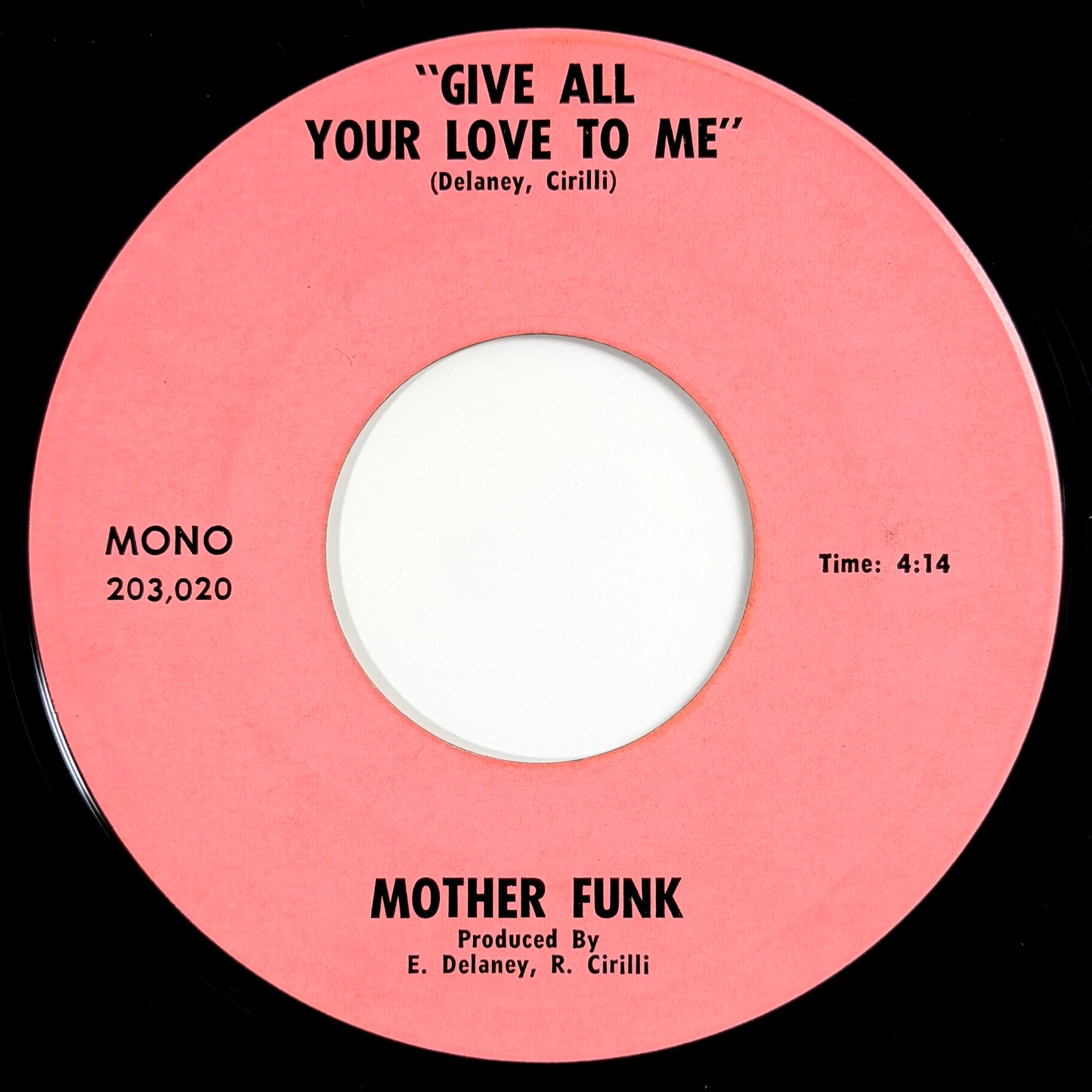 Mother Funk - Sunshine / Give All Your Love To Me [- US Original Press - Not On Label 203,019] (7inch)_2