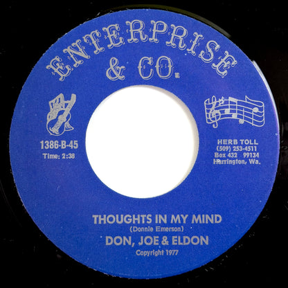 Don, Joe, & Eldon - Take It / Thoughts In My Mind [1977 US Original Press - Enterprise & Co. 1386] (7inch)_2