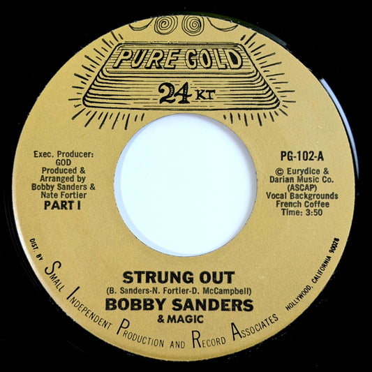 Bobby Sanders & Magic - Strung Out / Part 2 [1976 US Original Press - Pure Gold 24kt PG-102] (7inch)_1