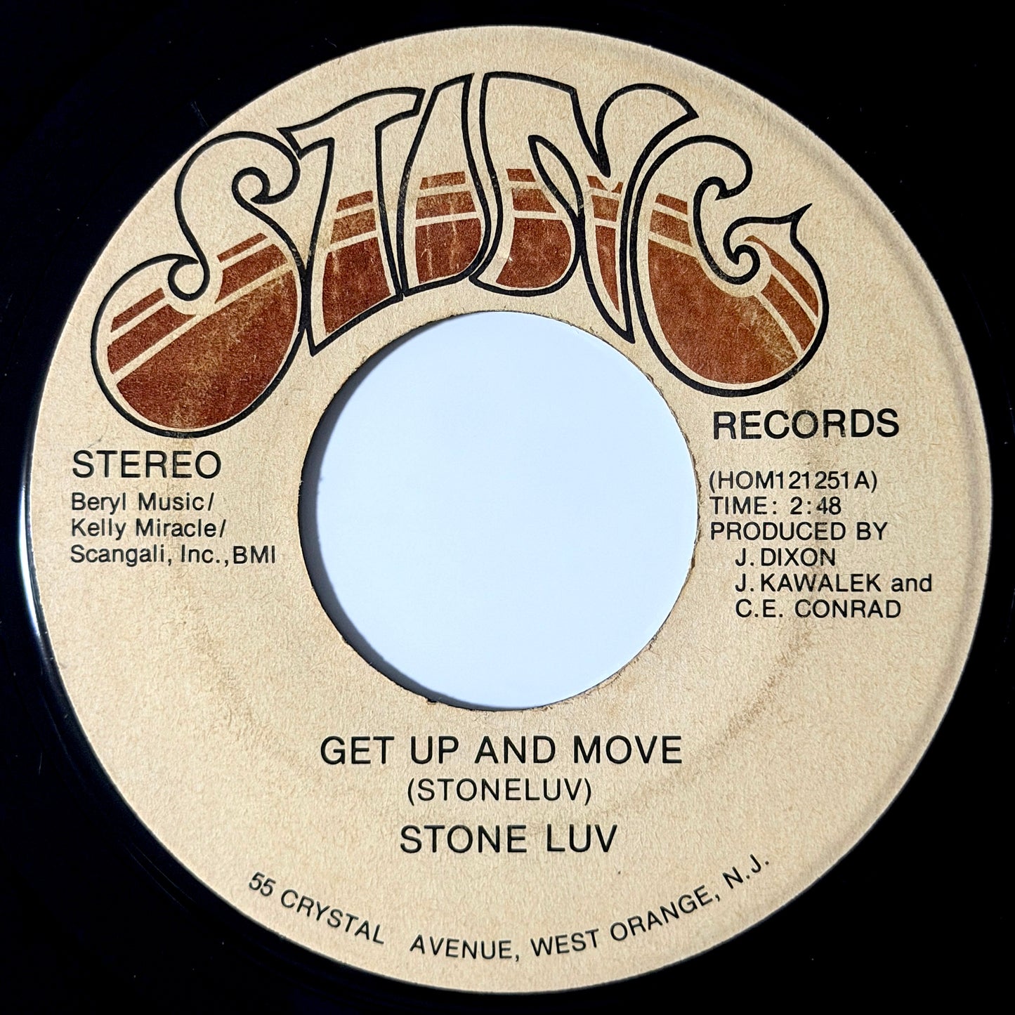 Stone Luv - Get Up And Move / Never Turn Your Back On The One You Love [1974 US Original Press - Sting HOM 12125] (7inch)_1