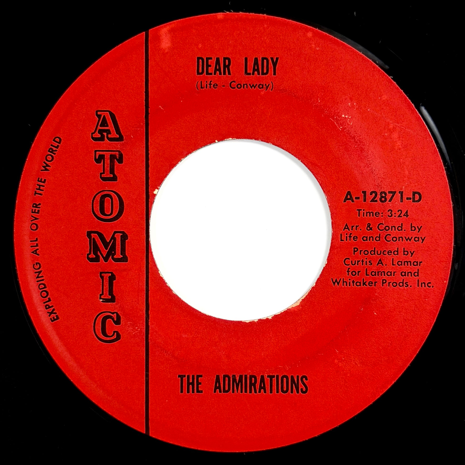 Admirations - Dear Lady / Memories Are Here To Stay [- US Original Press - Atomic A-12871] (7inch)_1