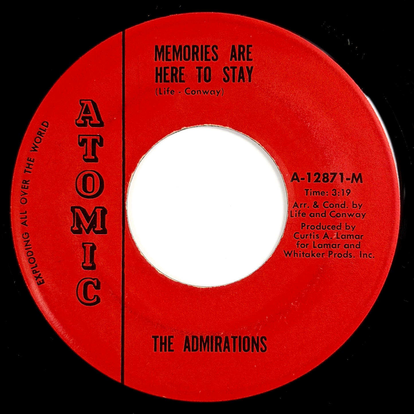 Admirations - Dear Lady / Memories Are Here To Stay [- US Original Press - Atomic A-12871] (7inch)_2