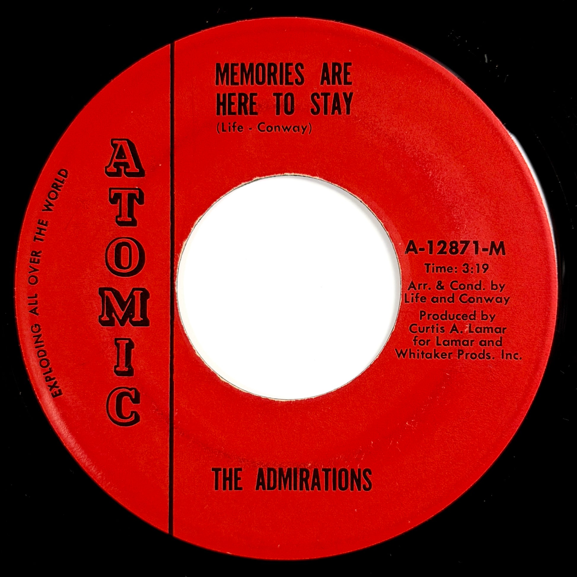 Admirations - Dear Lady / Memories Are Here To Stay [- US Original Press - Atomic A-12871] (7inch)_2