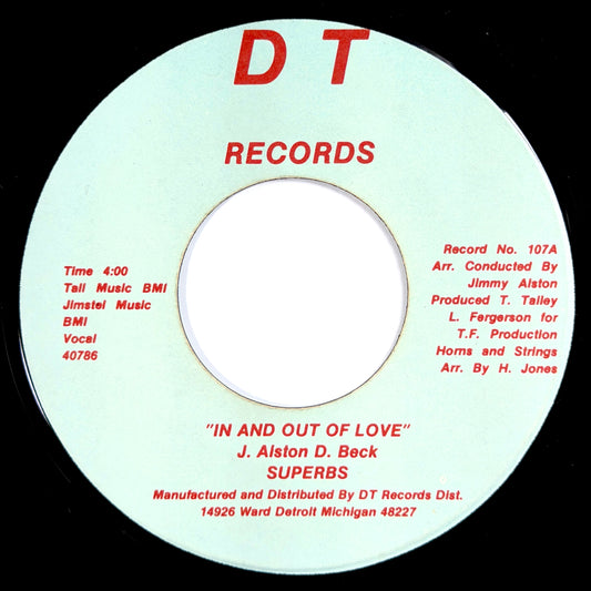 Superbs - Party Together / In And Out Of Love [1979 US Original Press - DT 107] (7inch)_1
