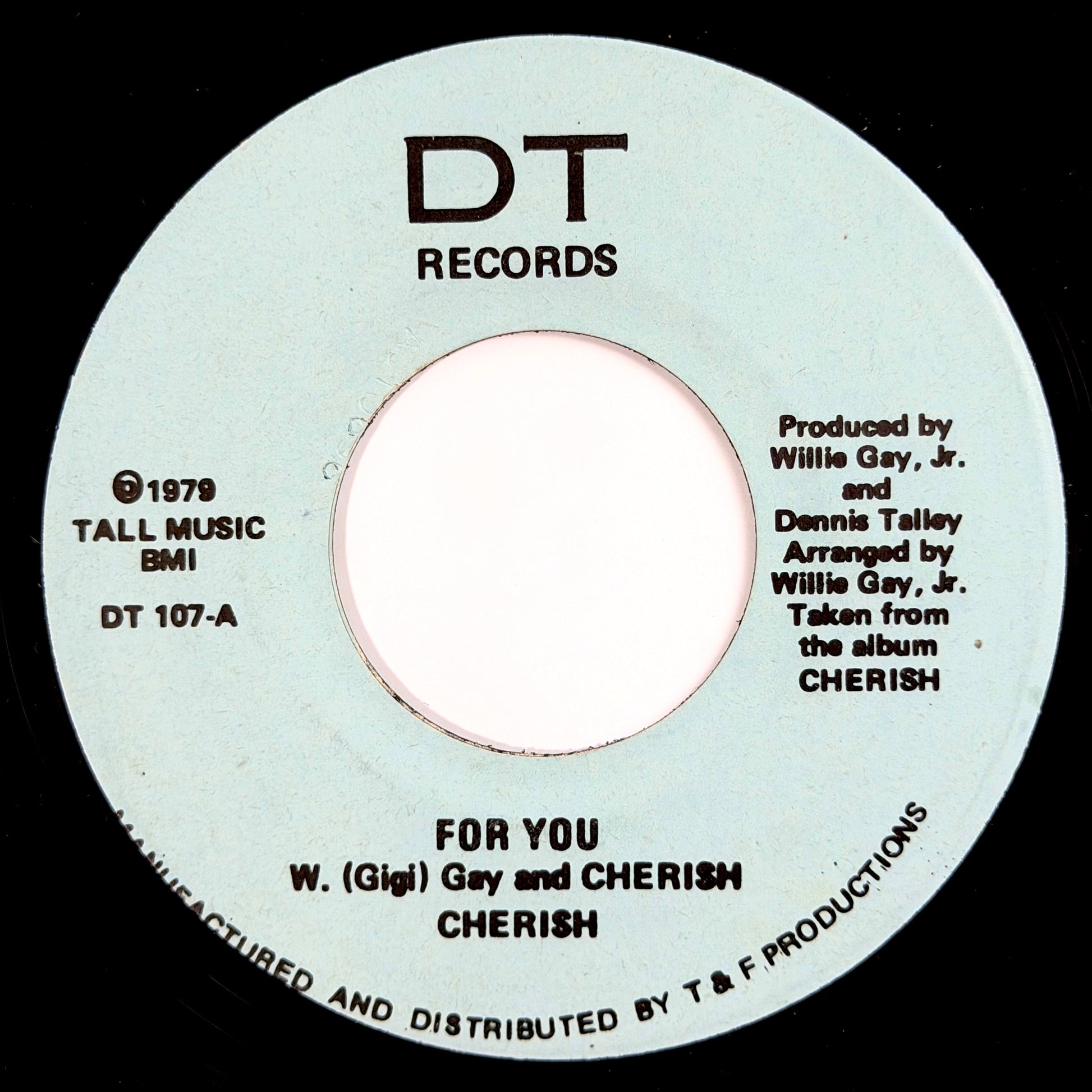 Cherish - For You / Tomorrow's Child [1979 US Original Press - DT 107-A/B] (7inch)_1