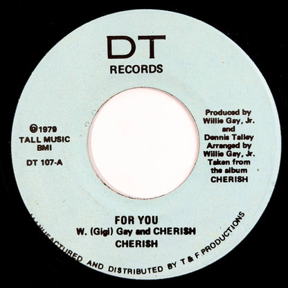 Cherish - For You / Tomorrow's Child [1979 US Original Press - DT 107-A/B] (7inch)_1