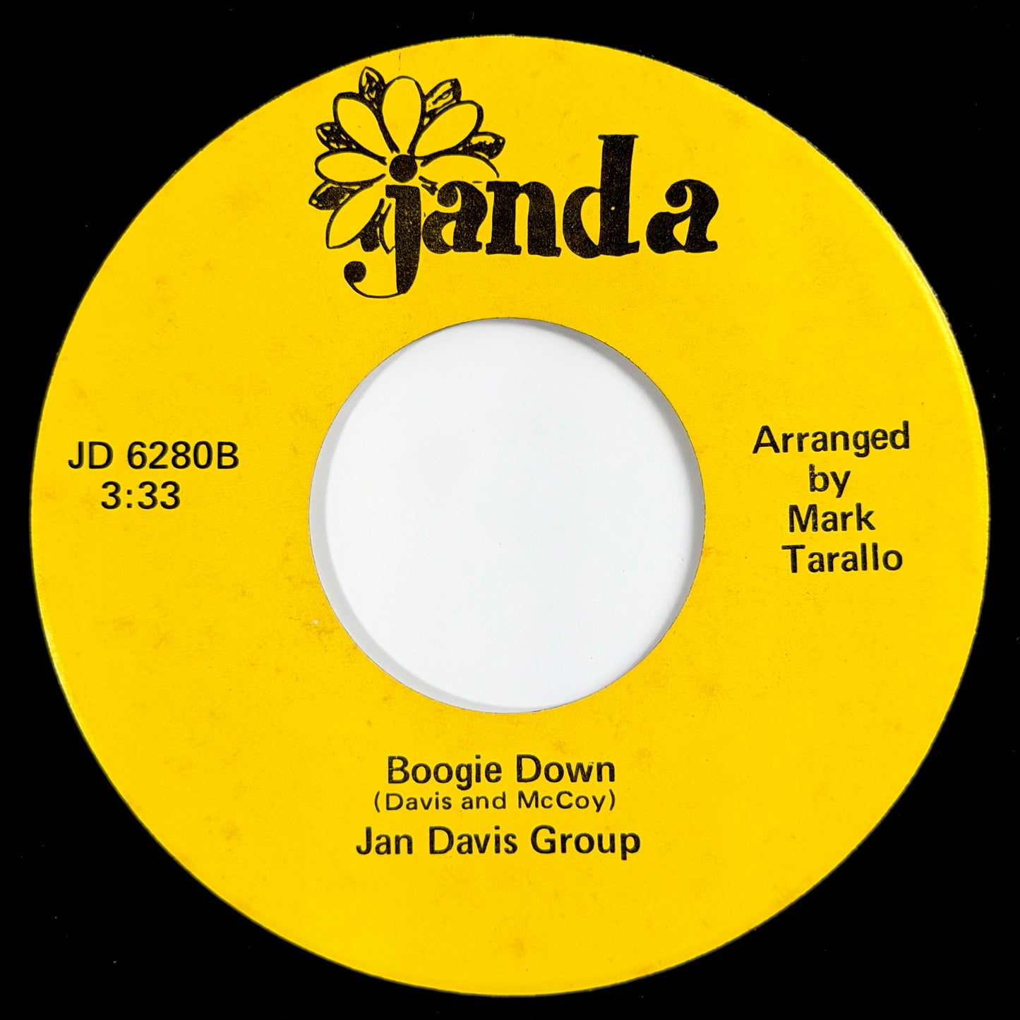 Jan Davis Group - Boogie Down / Are You Thinking Of Me [- US Original Press - Janda JD 6280] (7inch)_2