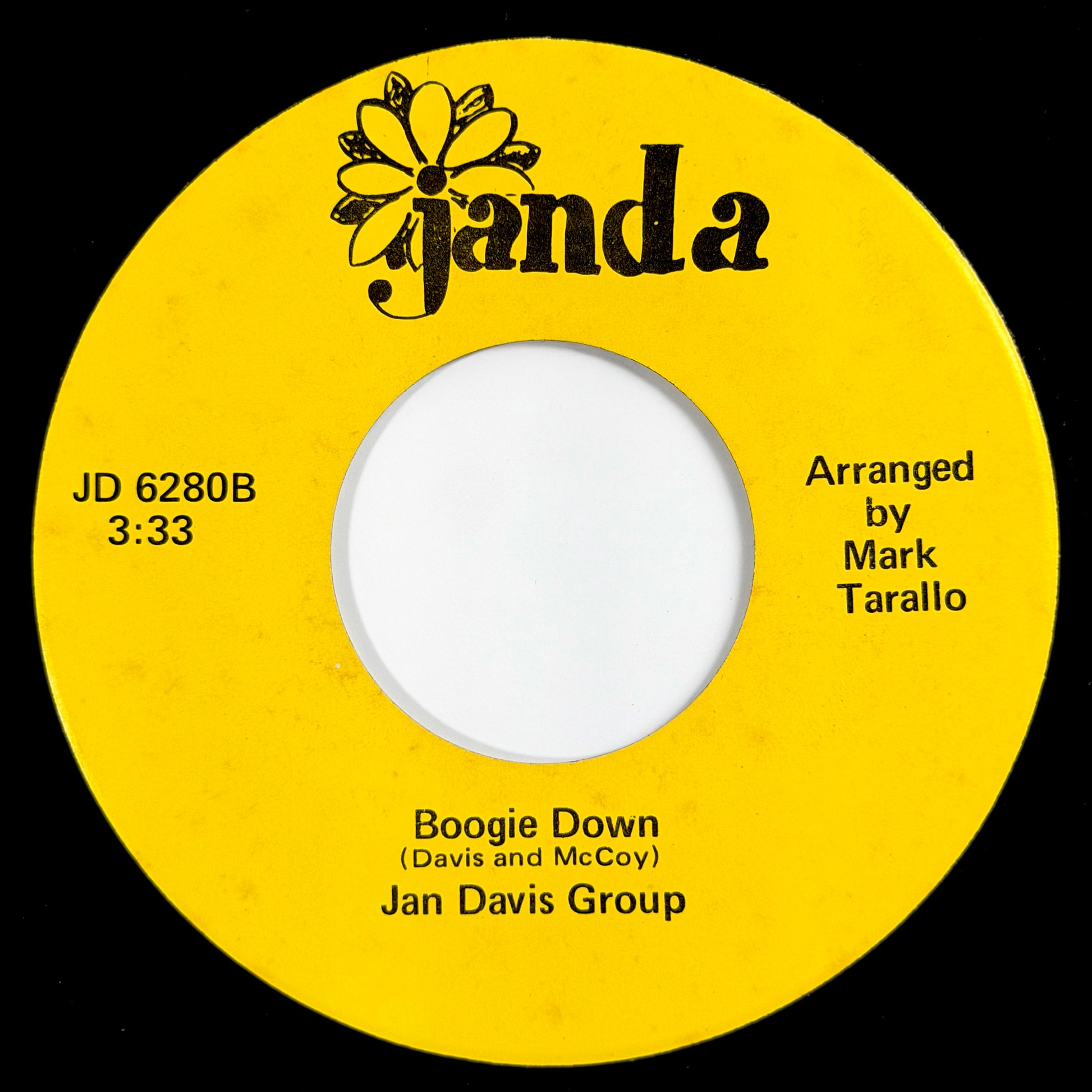 Jan Davis Group - Boogie Down / Are You Thinking Of Me [- US Original Press - Janda JD 6280] (7inch)_2