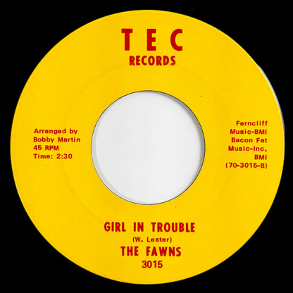 Fawns - Bless You / Girl In Trouble [1970 US Original Press - Tec 3015] (7inch)_2