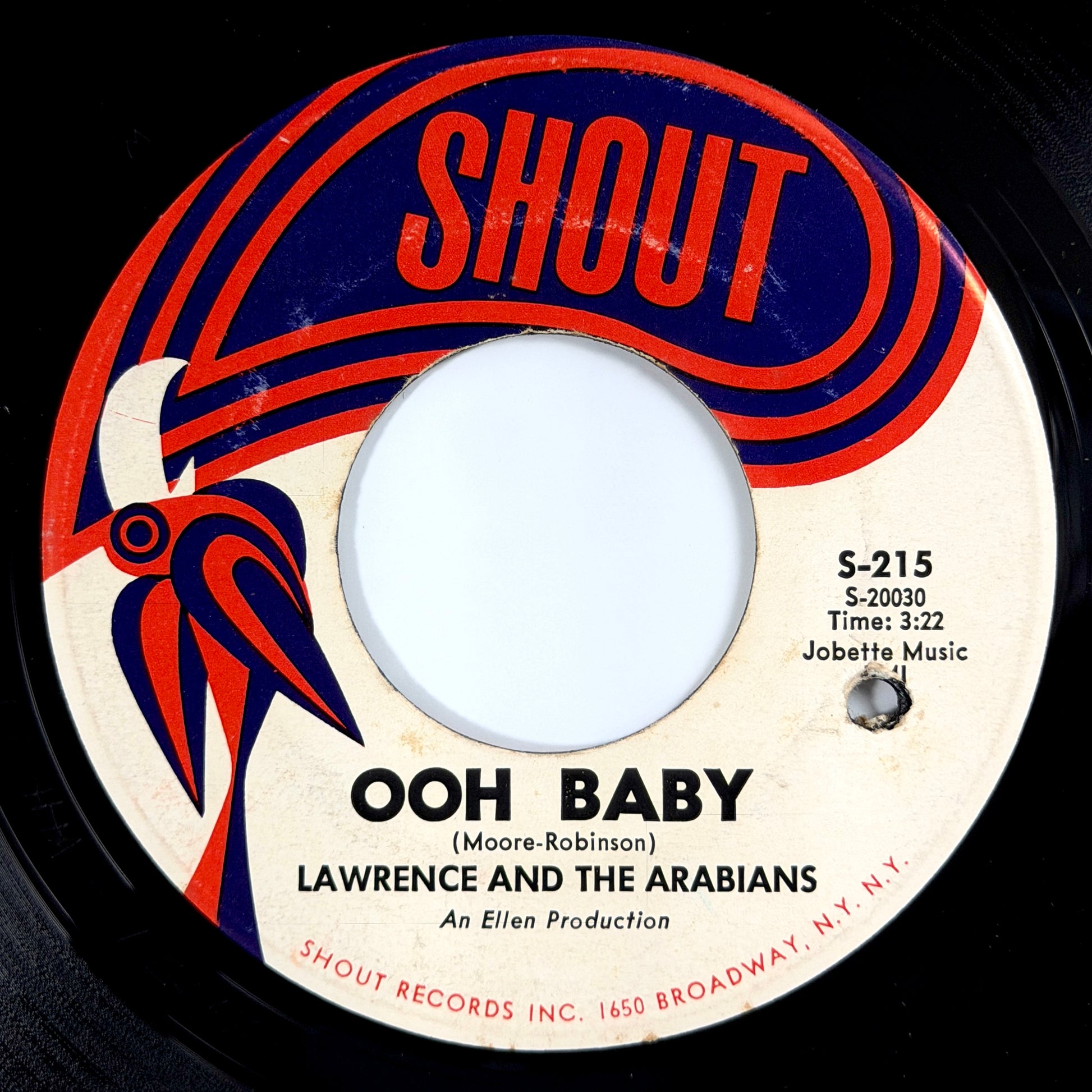 Lawrence and Arabians - Ooh Baby / Coincidence [1967 US Reissue - Shout S-215] (7inch)_1