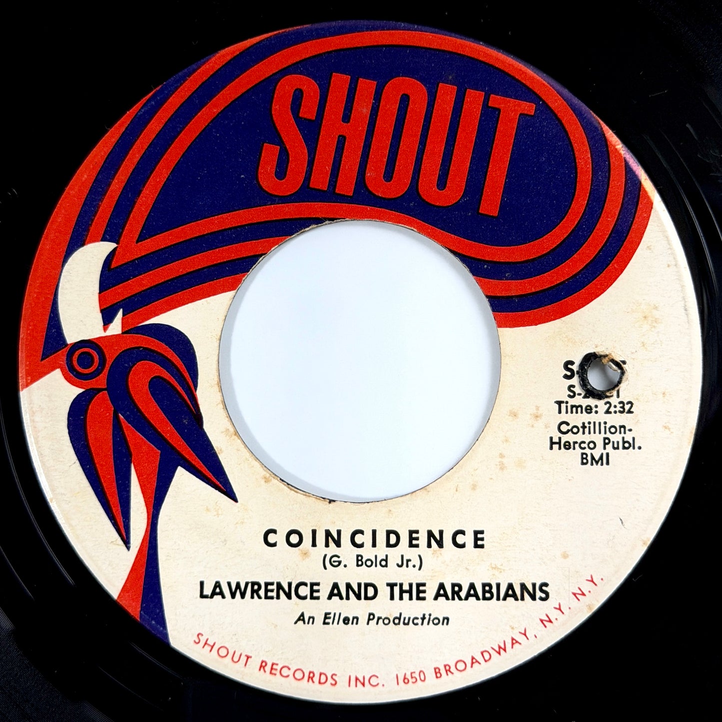 Lawrence and Arabians - Ooh Baby / Coincidence [1967 US Reissue - Shout S-215] (7inch)_2