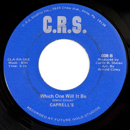 Caprell's - Every Day People / Which One Will It Be [- US Original Press - C.R.S. 008] (7inch)_2