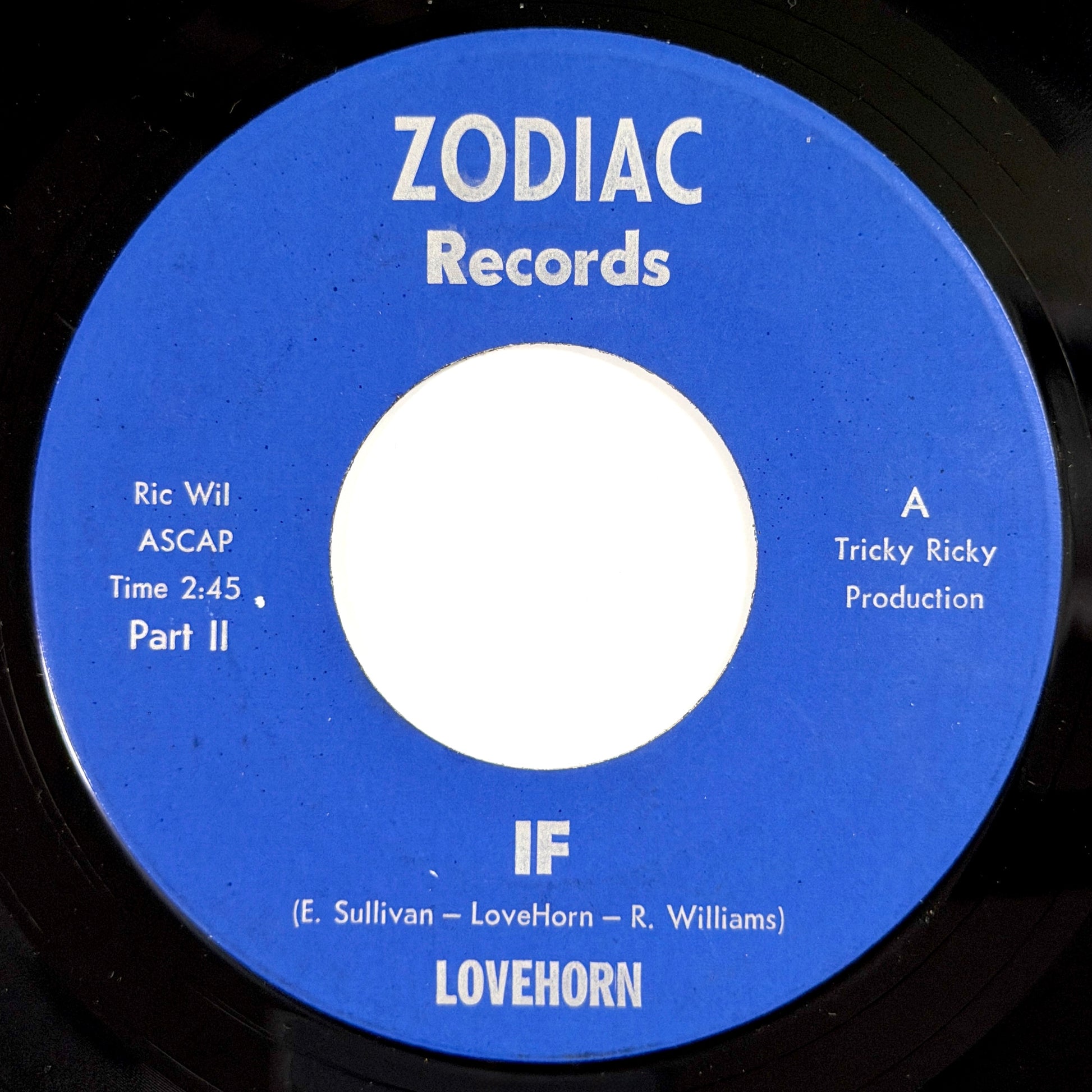 Lovehorn - IF / Part 2 [- US Original Press - Zodiac Z-1031] (7inch)_2