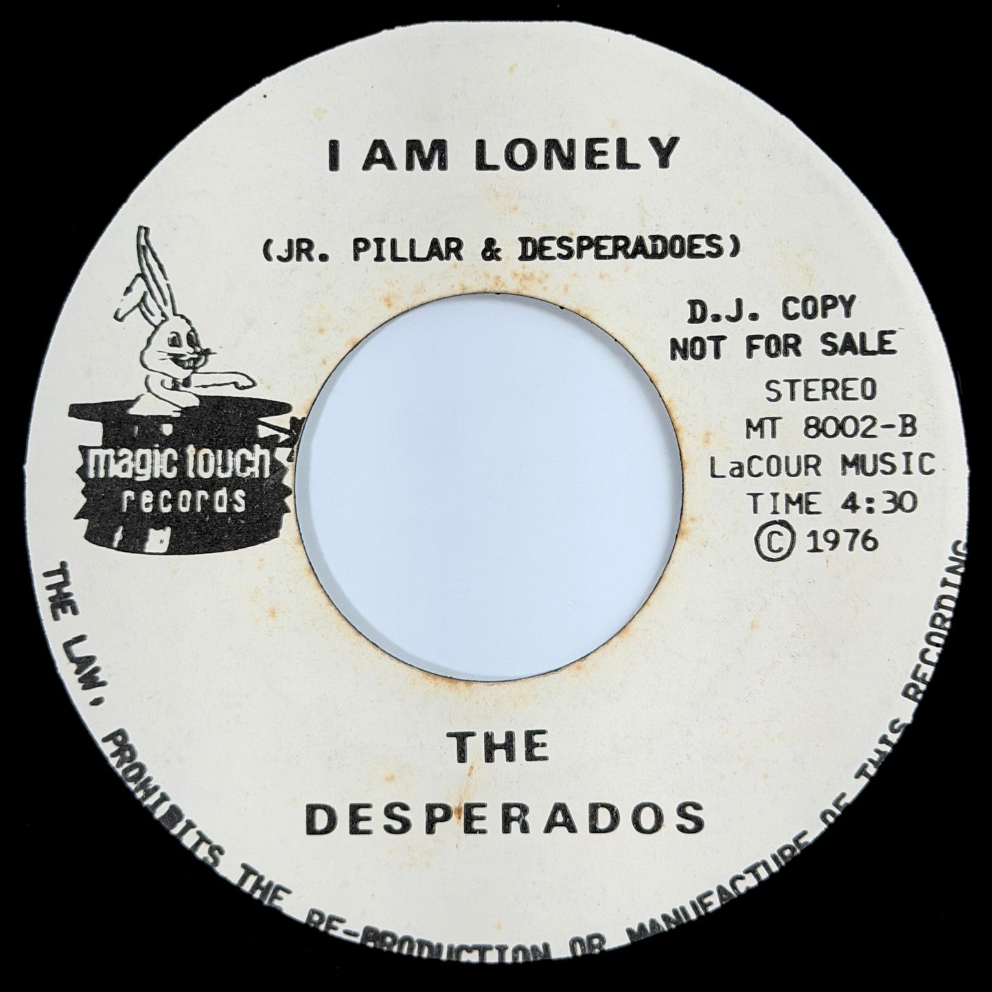Desperados - Disco Dancer / I Am Lonely [1980 US Promo Copy - Magic Touch MT 8001] (7inch)_2
