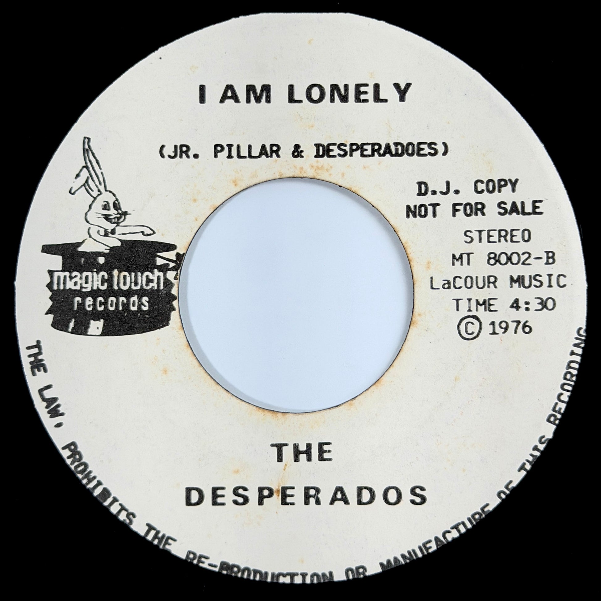 Desperados - Disco Dancer / I Am Lonely [1980 US Promo Copy - Magic Touch MT 8001] (7inch)_2