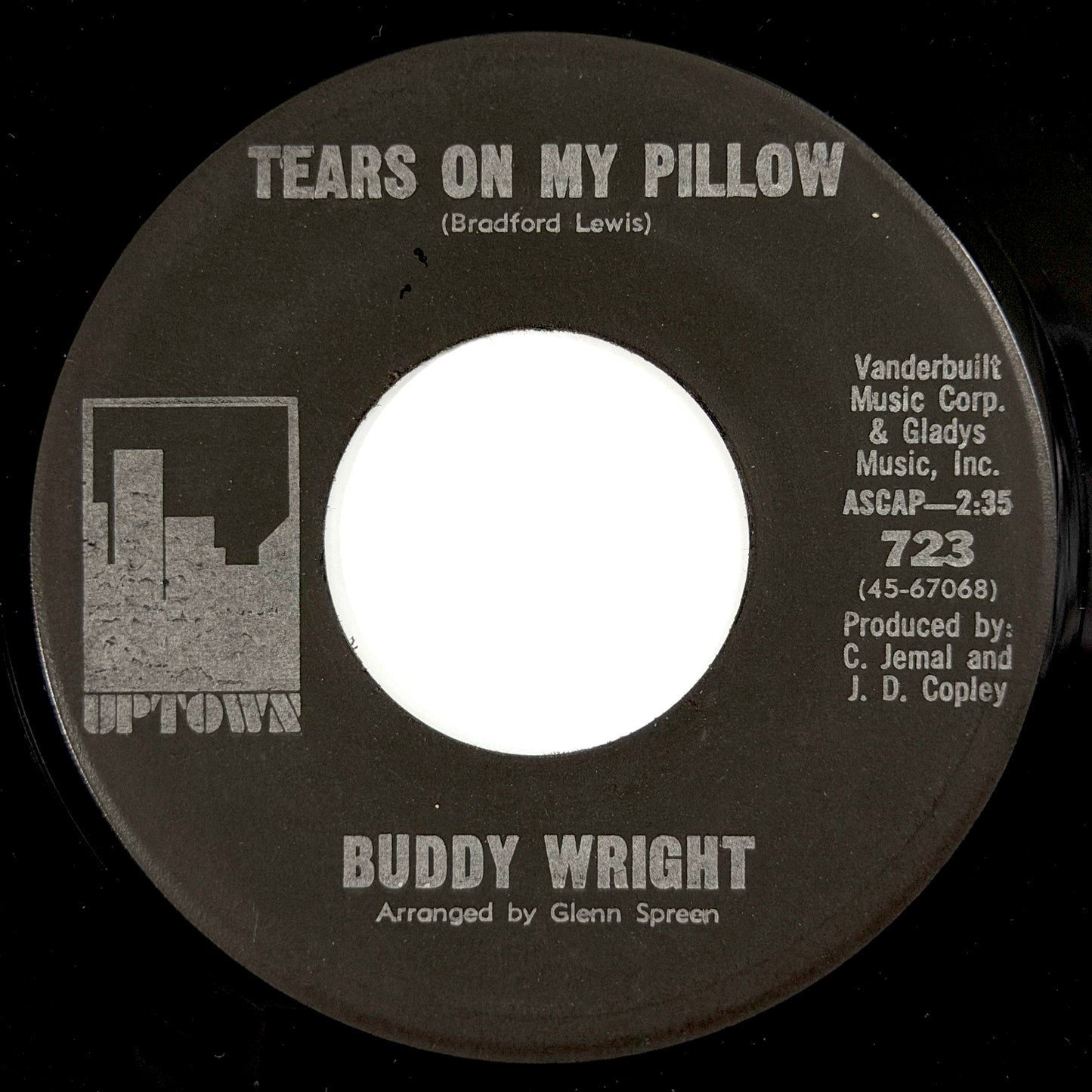 Buddy Wright - Foolish Things / Tears On My Pillow [1965 US Original Press - Uptown 723] (7inch)_2