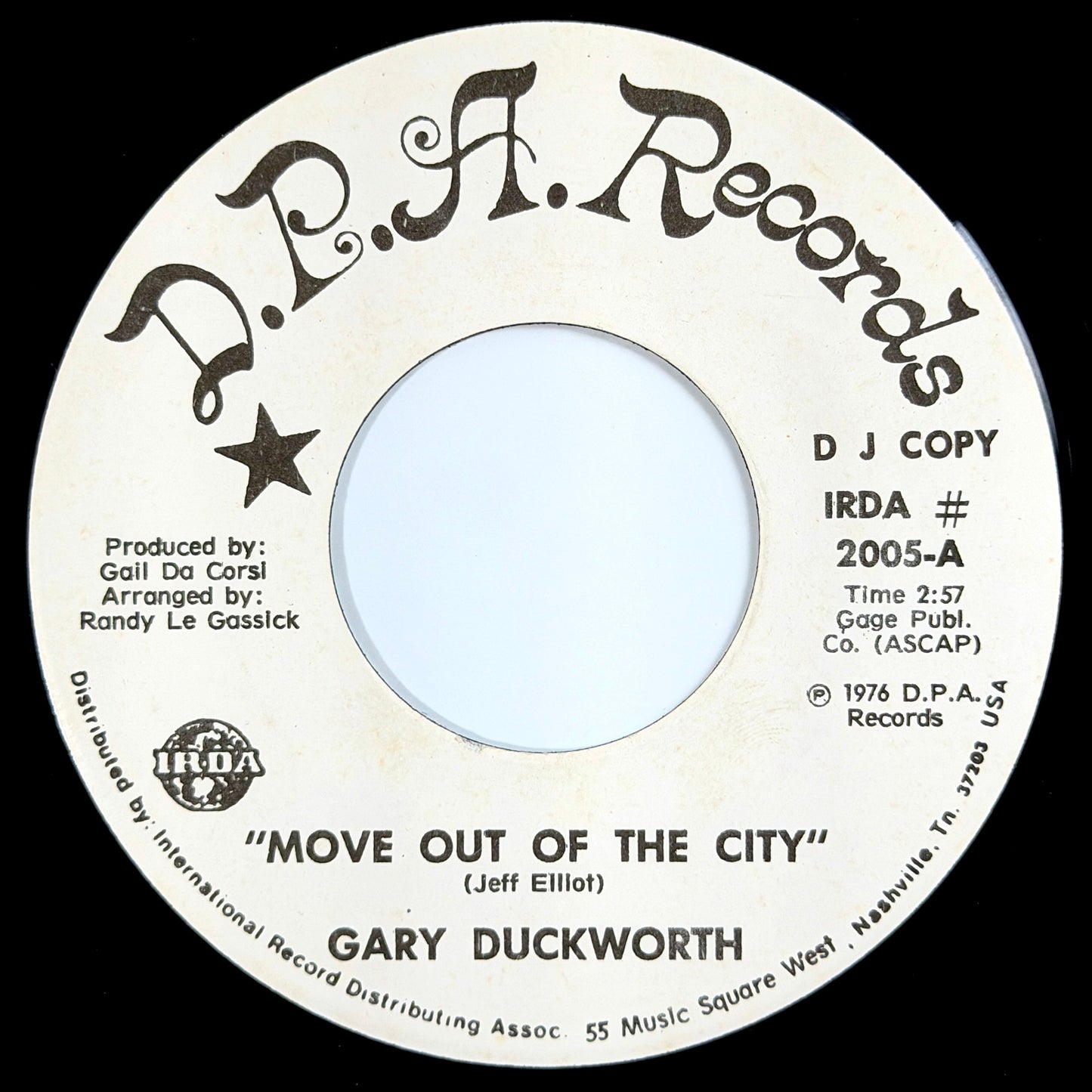 Gary Duckworth - Move Out Of The City / Stop, Look And Listen [1976 US Promo Copy - D.P.A. 2005] (7inch)_1