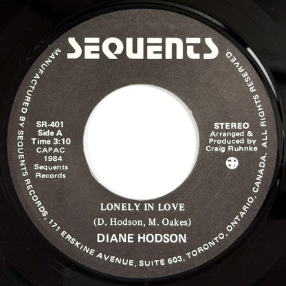 Diane Hodson - Lonely in Love / Fragile [1984 US Original Press - Sequents SR-401] (7inch)_1