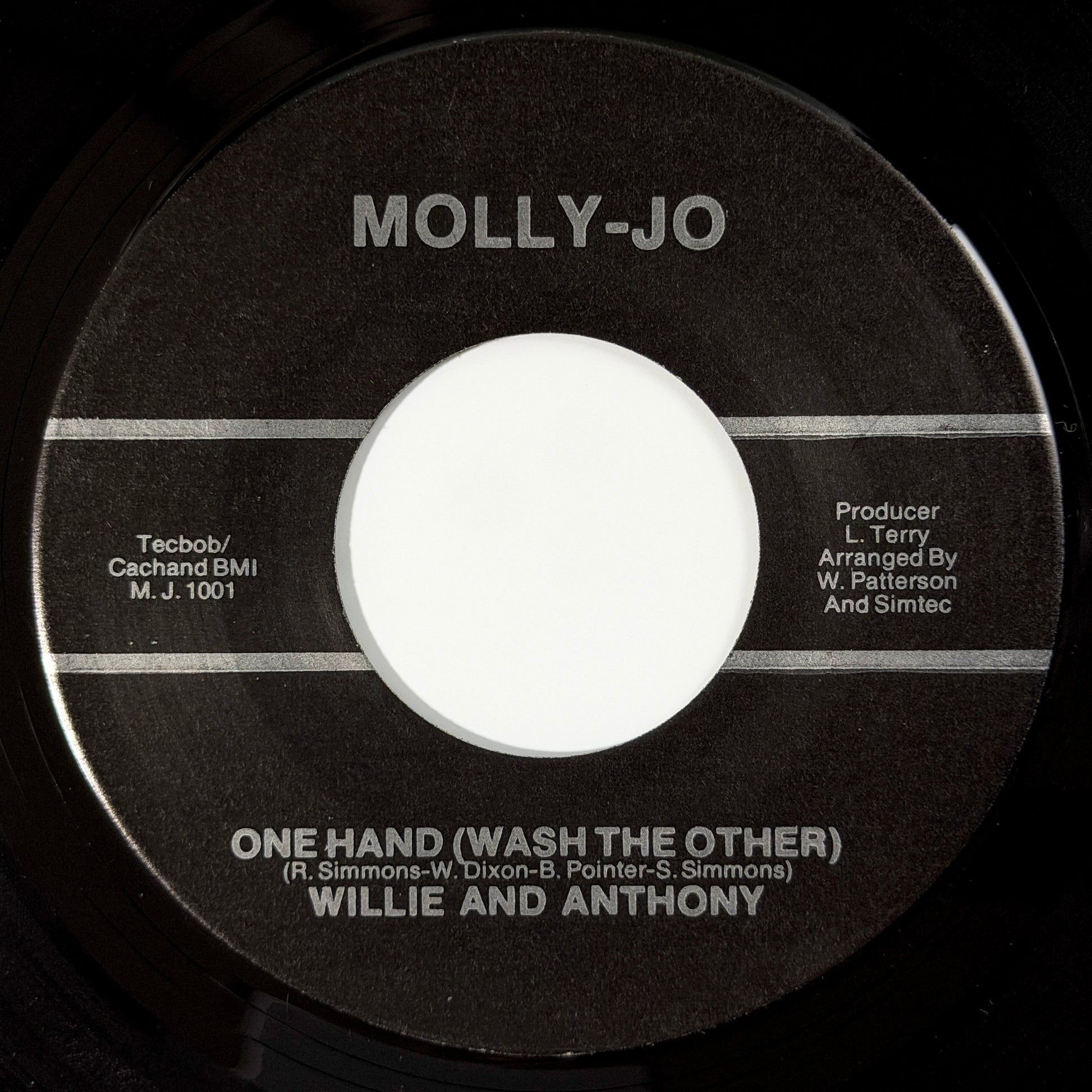 Willie and Anthony - One Hand (Wash The Other) / Selfish Lover [- US Original Press - Molly-Jo M. J. 1001] (7inch)_1