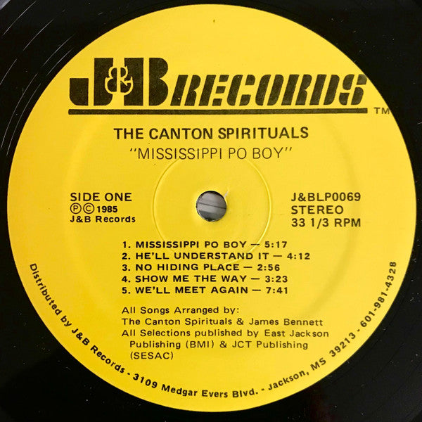 Canton Spirituals - Mississippi Po Boy [J&B LP 0069 LP 1]_2