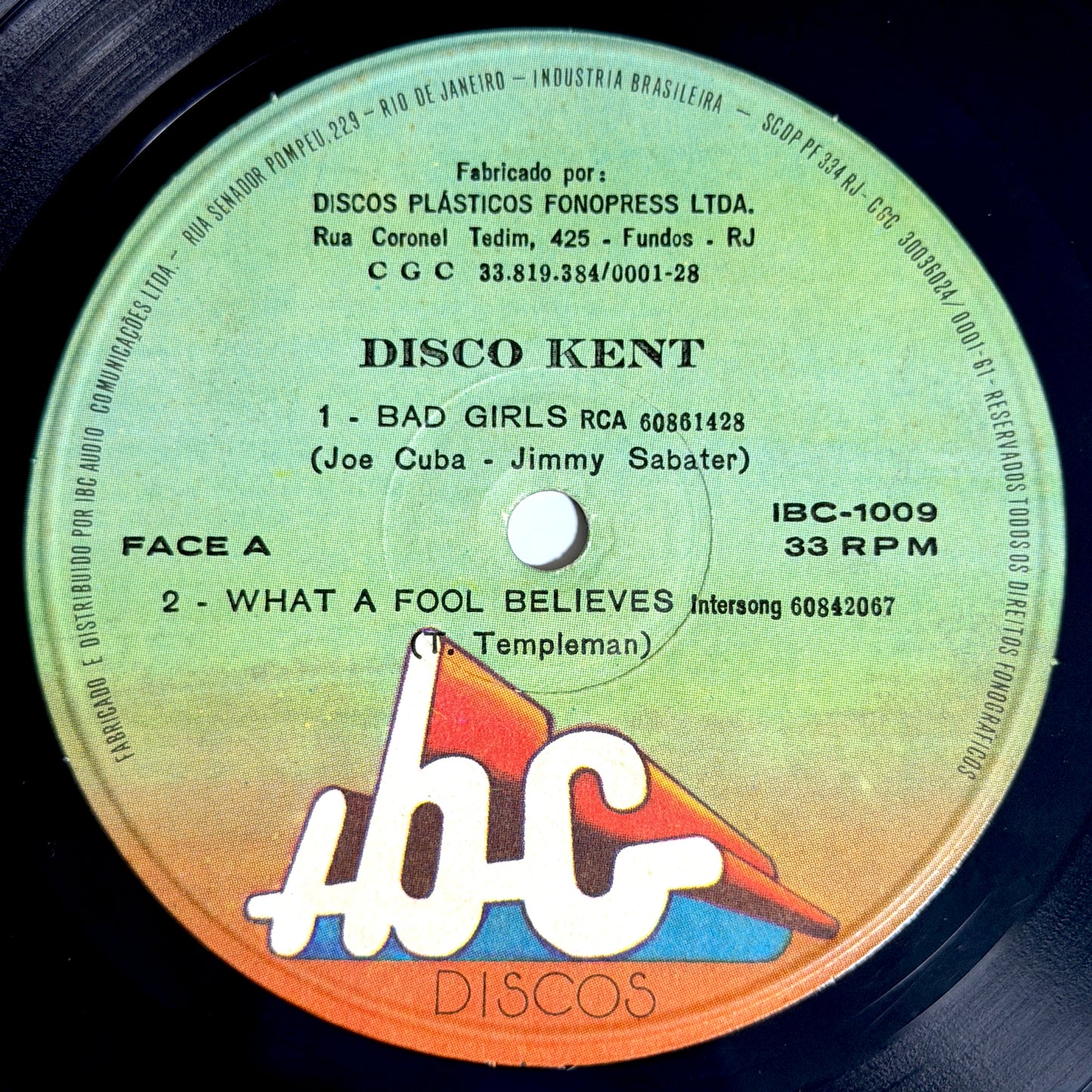 Disco Kent - 4 Tracks EP [- Brazil Original Press - IBC Discos IBC-1009] (7inch)_3