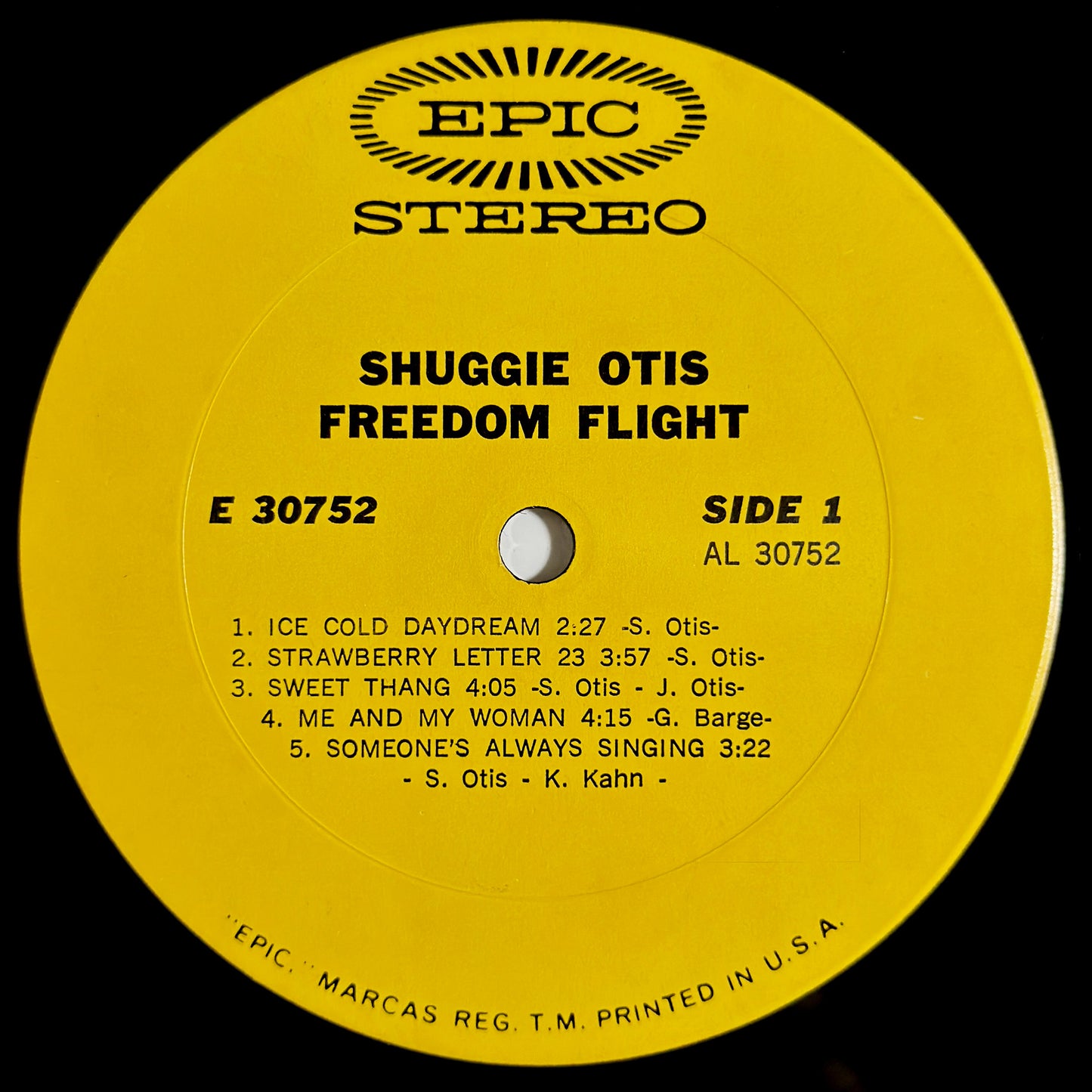 Shuggie Otis - Freedom Flight [1971 US Original Yellow Label Press - Epic E 30752] (LP)_3
