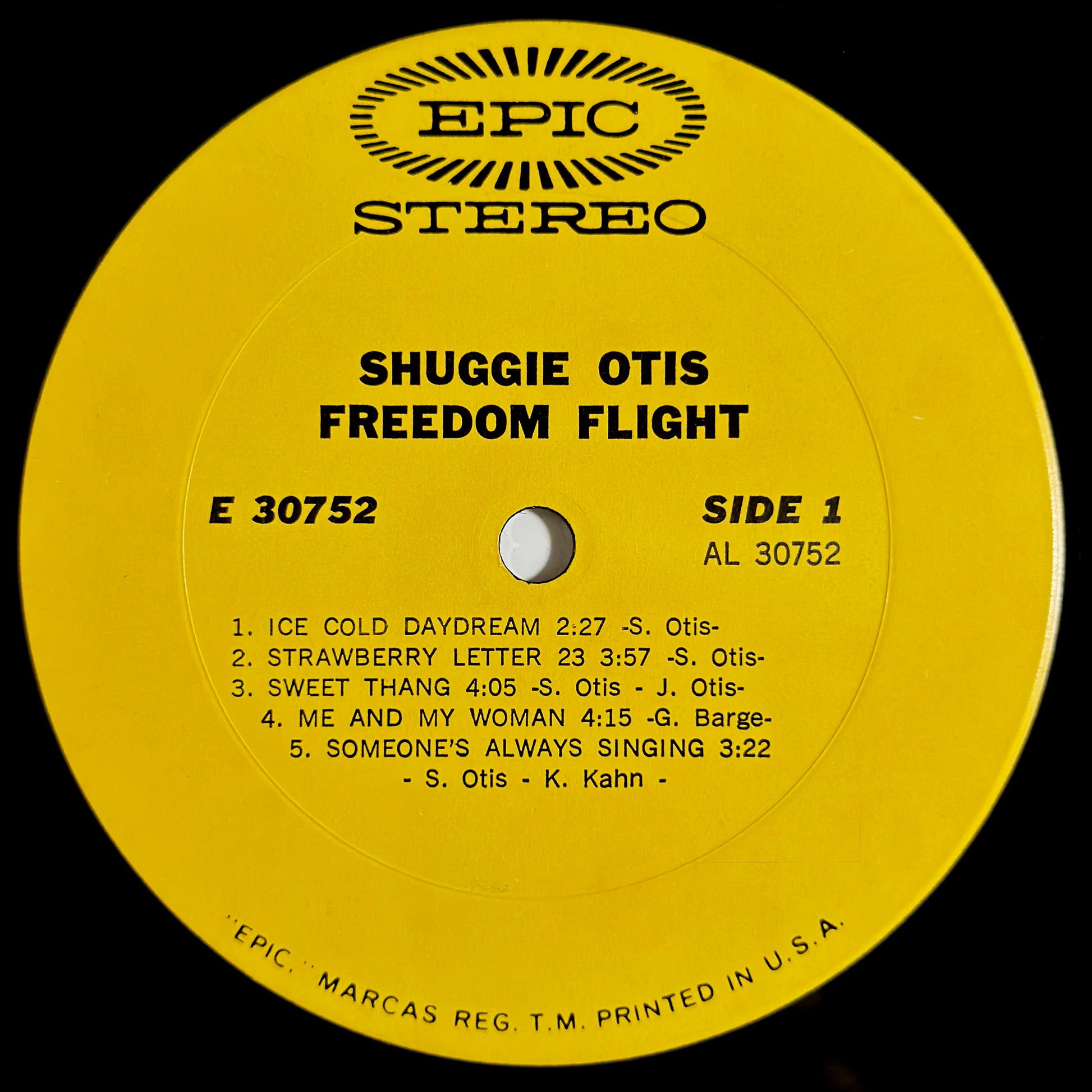 Shuggie Otis - Freedom Flight [1971 US Original Yellow Label Press - Epic E 30752] (LP)_3