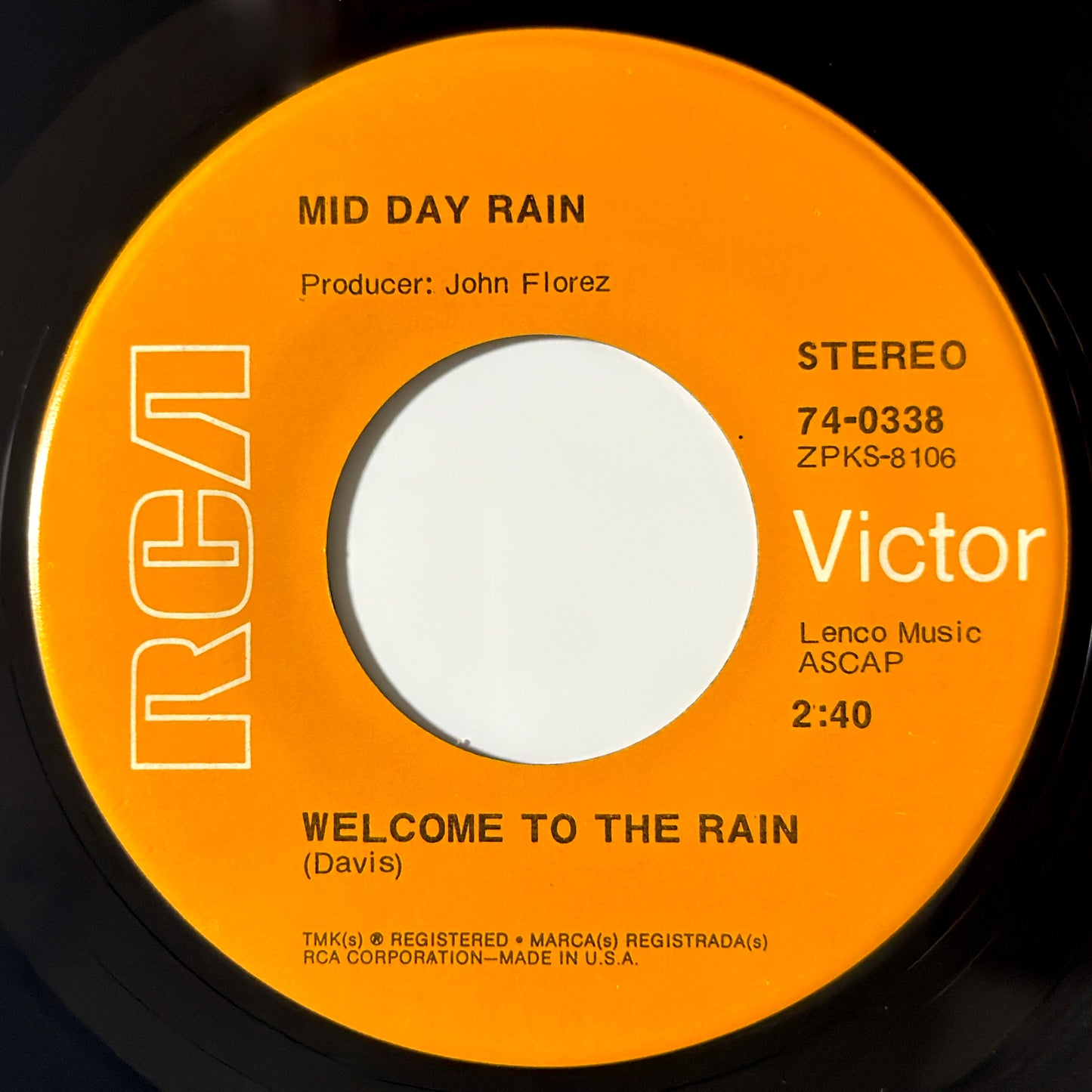 Mid Day Rain - Welcome To The Rain / Friday Mourning