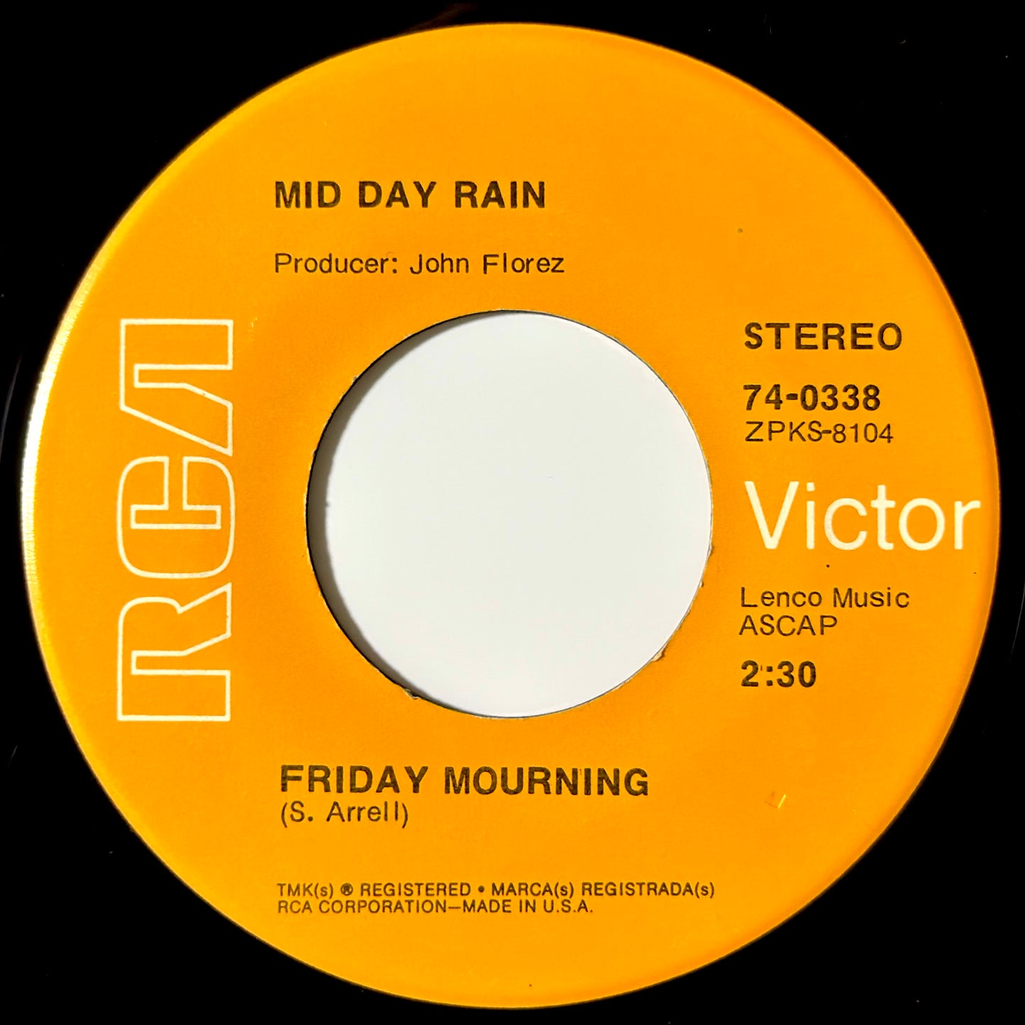 Mid Day Rain - Welcome To The Rain / Friday Mourning