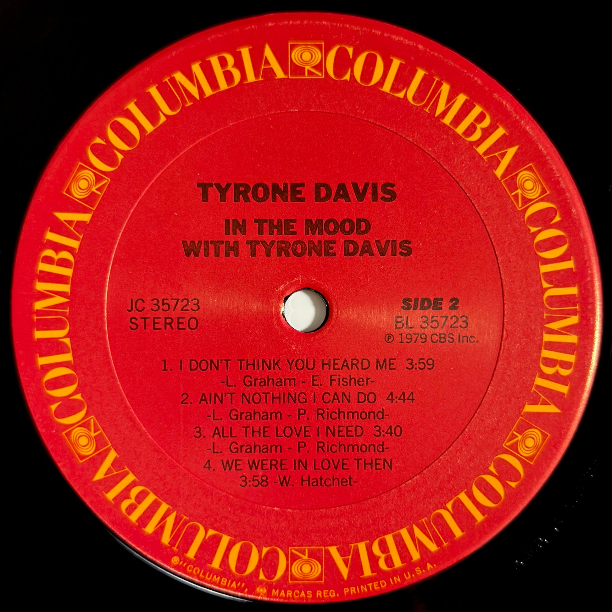 Tyrone Davis - In The Mood With Tyrone Davis [1979 US Original Press - Columbia JC 35723] (LP)_5