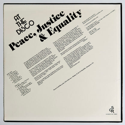 Peace, Justice & Equality - At The Disco [1979 US Original Press - Stone Gold SG 10002] (LP)_2
