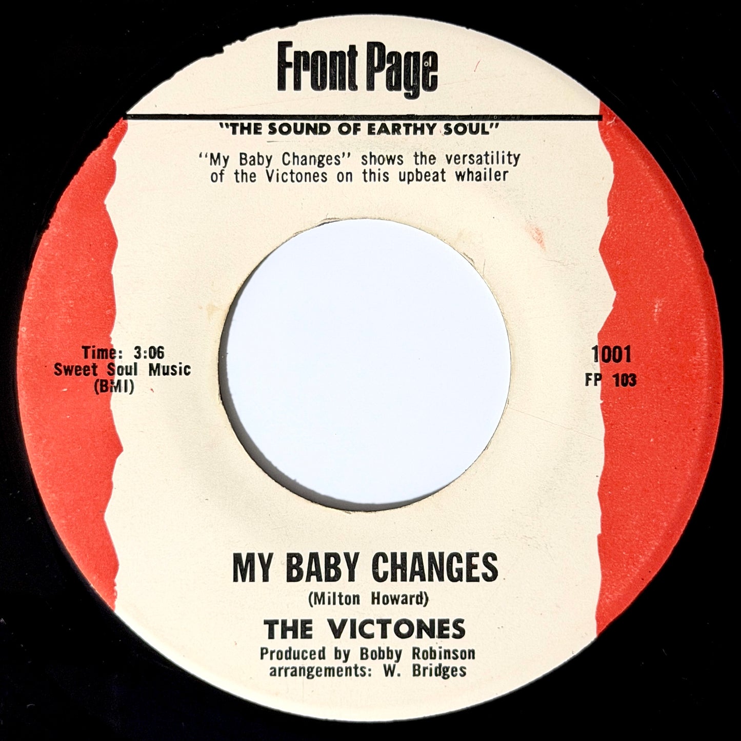 Victones - I Need You So / My Baby Changes [1970 US Original Press - Front Page 101] (7inch)_2