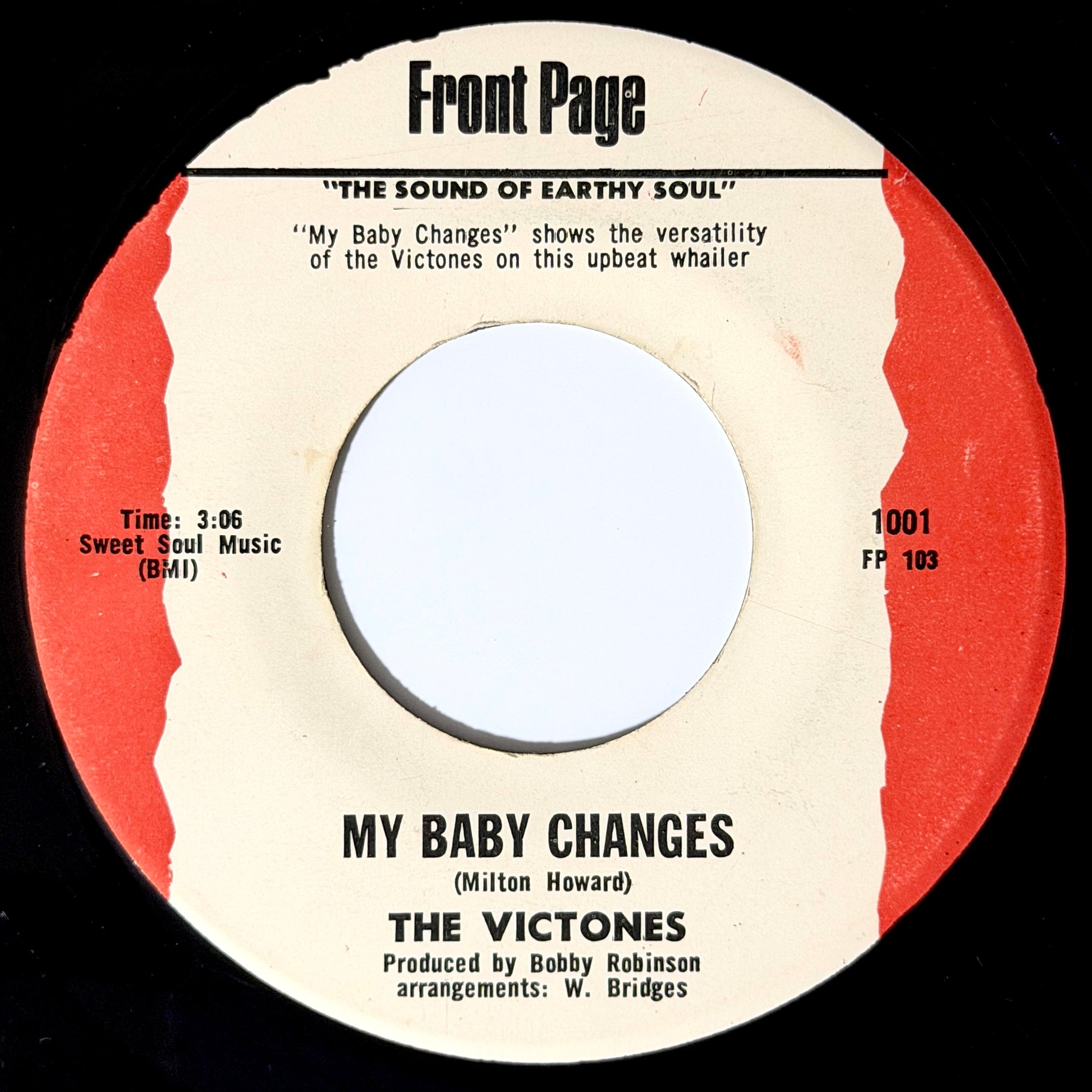 Victones - I Need You So / My Baby Changes [1970 US Original Press - Front Page 101] (7inch)_2