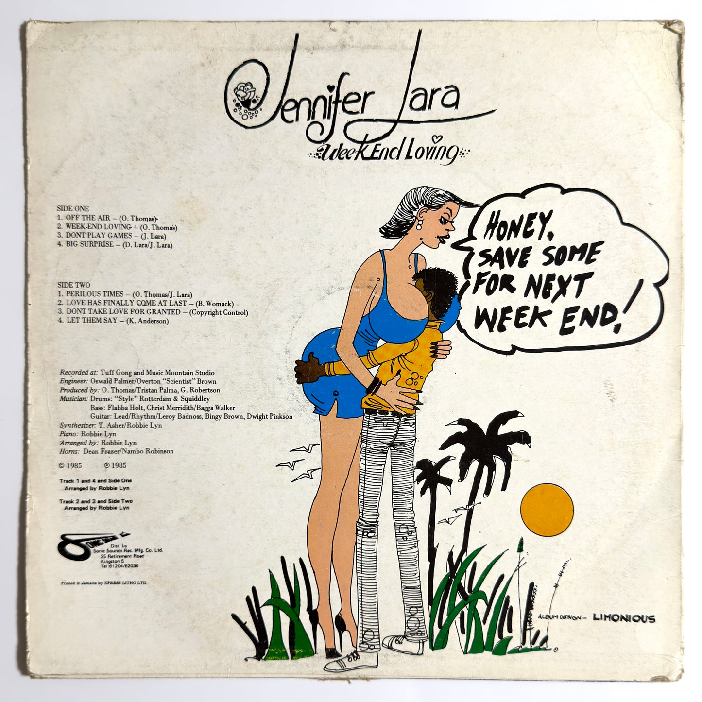 Jennifer Lara - Week-End Loving [1985 US Jamaica - Black Solidarity None] (LP)_2