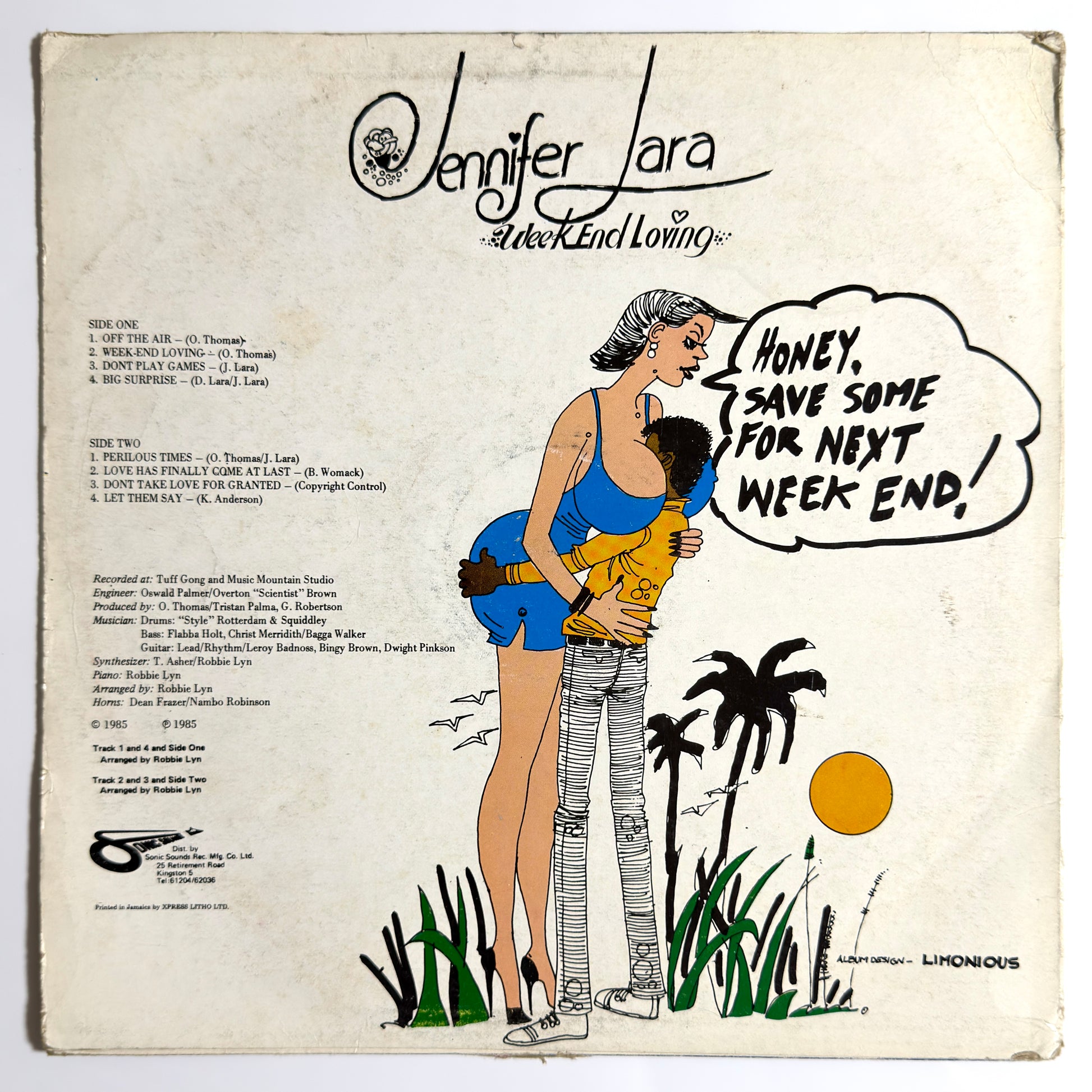 Jennifer Lara - Week-End Loving [1985 US Jamaica - Black Solidarity None] (LP)_2