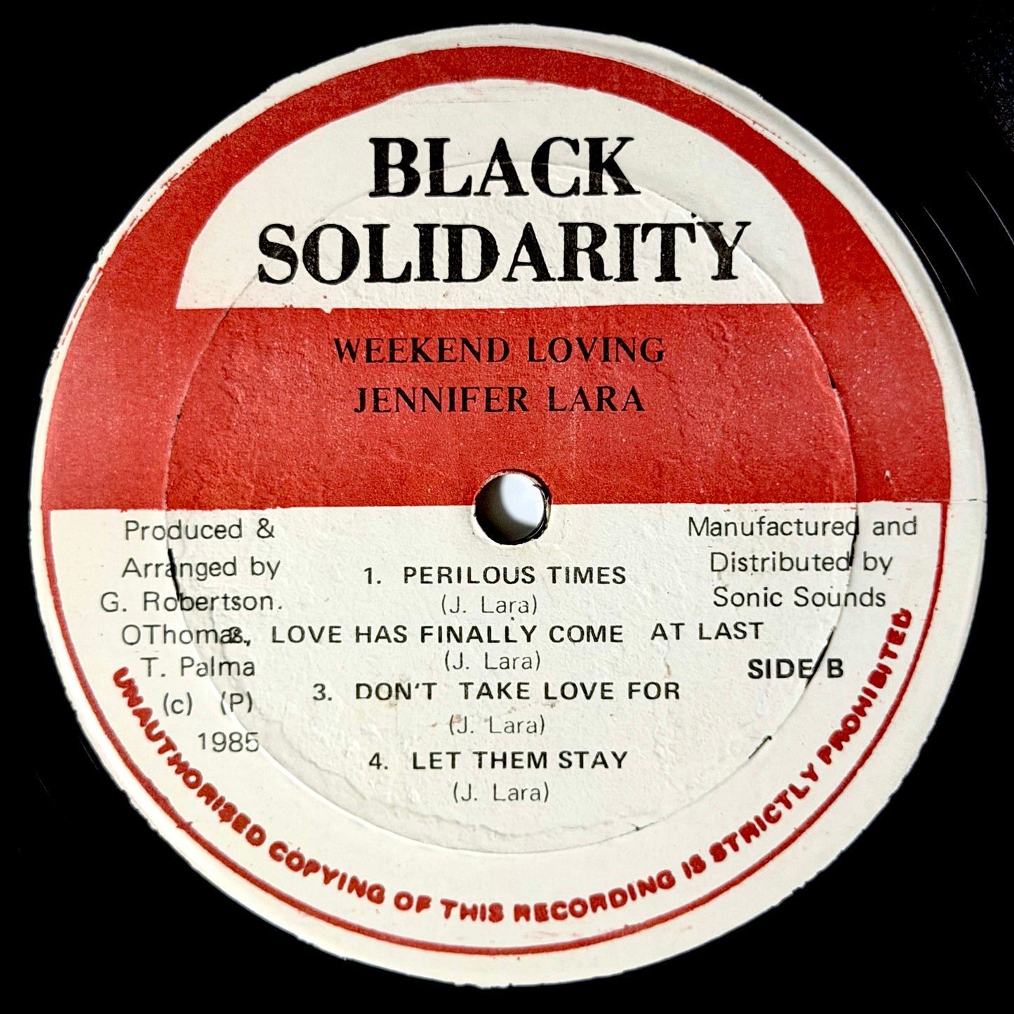 Jennifer Lara - Week-End Loving [1985 US Jamaica - Black Solidarity None] (LP)_3