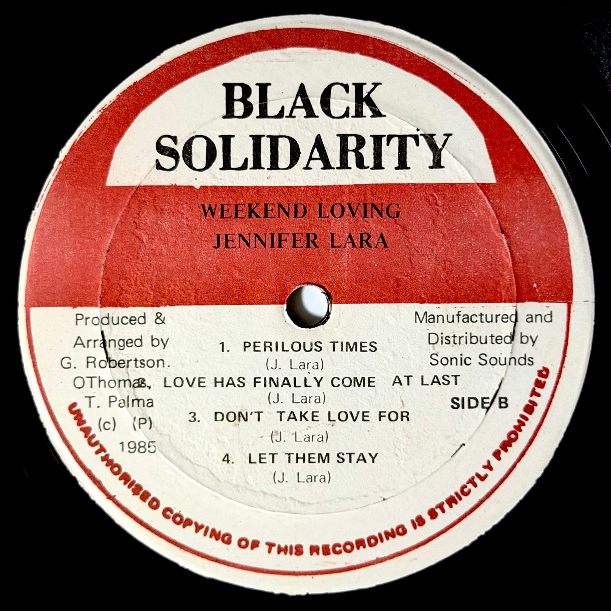 Jennifer Lara - Week-End Loving [1985 US Jamaica - Black Solidarity None] (LP)_3