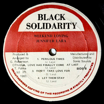 Jennifer Lara - Week-End Loving [1985 US Jamaica - Black Solidarity None] (LP)_3