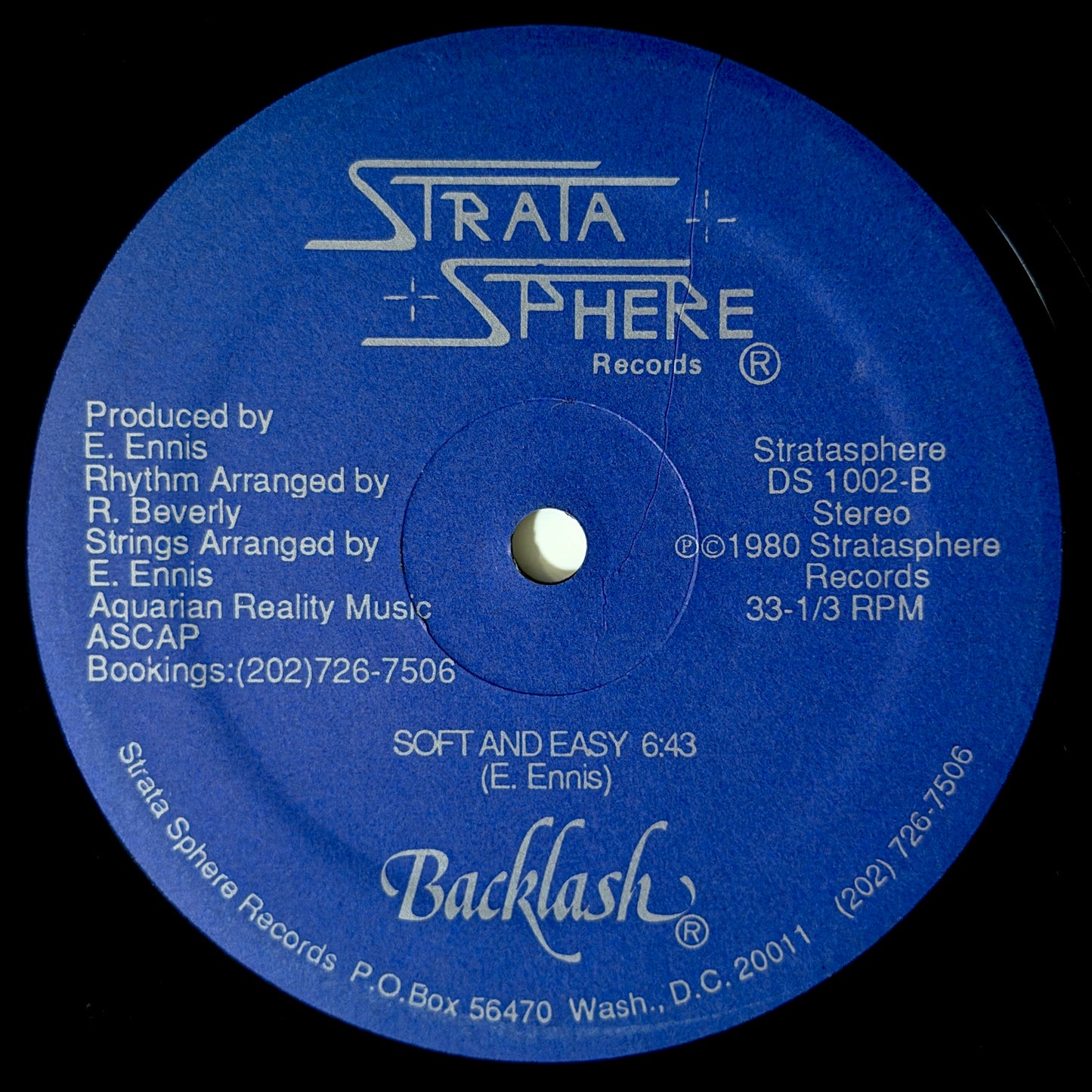 Backlash - Easy Does It / Soft And Easy [1985 US Original Press - Strata Sphere DS 1002] (12inch)_2