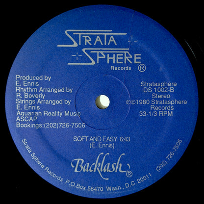 Backlash - Easy Does It / Soft And Easy [1985 US Original Press - Strata Sphere DS 1002] (12inch)_2